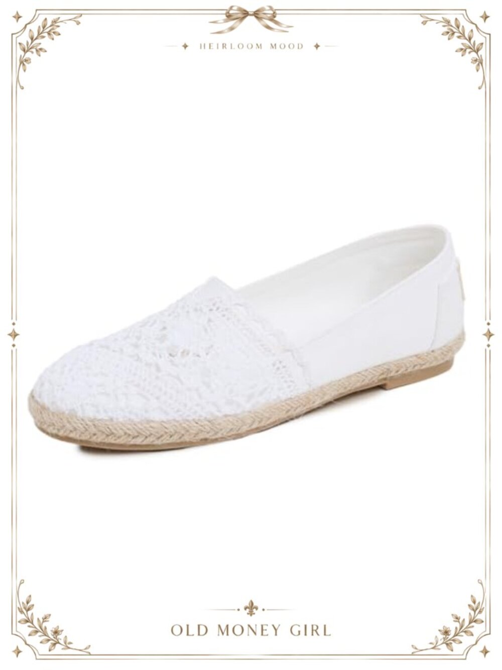Crochet Espadrille Flats Slip On Comfort Round Toe Casual Women's Shoes